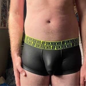 Andrew Christian Black Boxer Briefs with Bold Waistband